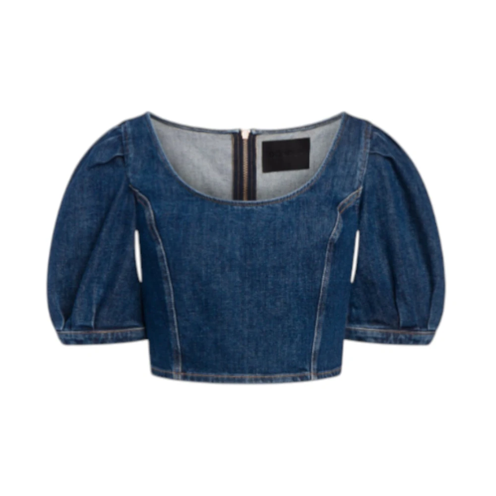 Dondup Mujer Azul Blusas Y Camisas, Talla: L