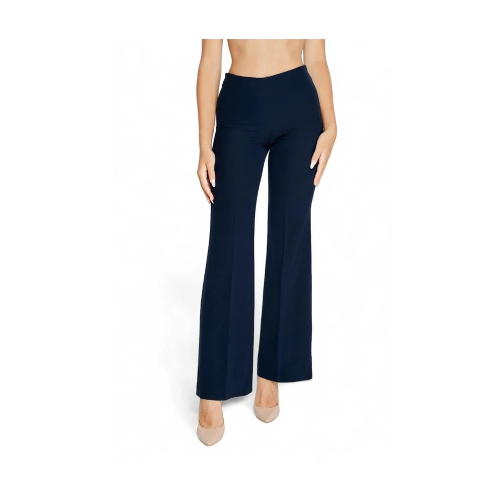 RINASCIMENTO Wijde Pijpen Broek Blue Dames