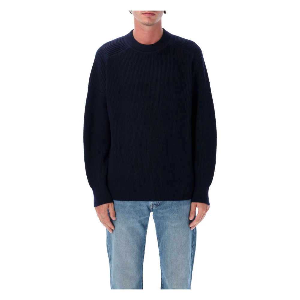 Isabel Marant Men's Blue Midnight Knitwear Aw25 Jumper - Round-Neck Knitwear - Xl - Knitwear