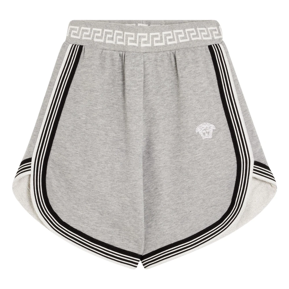 Versace Boys Gray Shorts, 6 Y, Medusa Logo Shorts