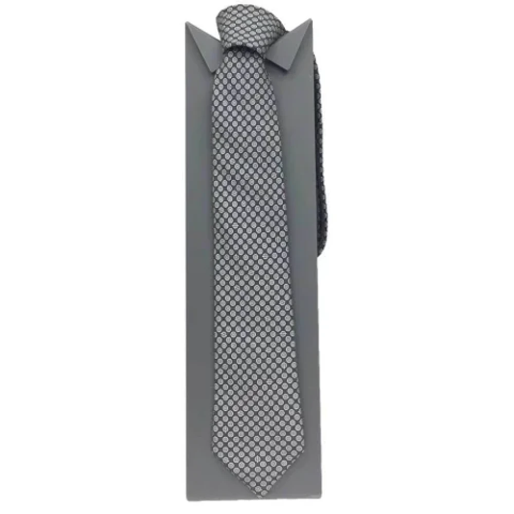 Hermès Vintage Pre-owned Silk home-office Gray Heren