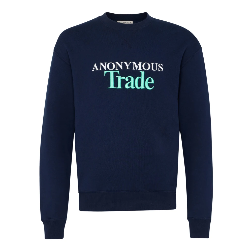 Jw Anderson Women's Blue Sweatshirts, Xs, Anonymous Trade Sweatshirt