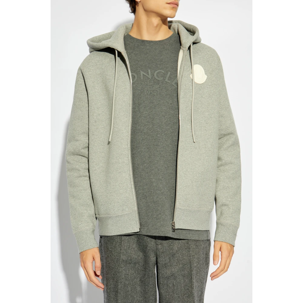 Moncler Hoodie Gray Heren