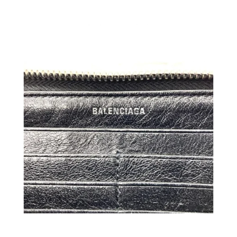 Balenciaga Vintage Pre-owned Leather wallets Black Dames