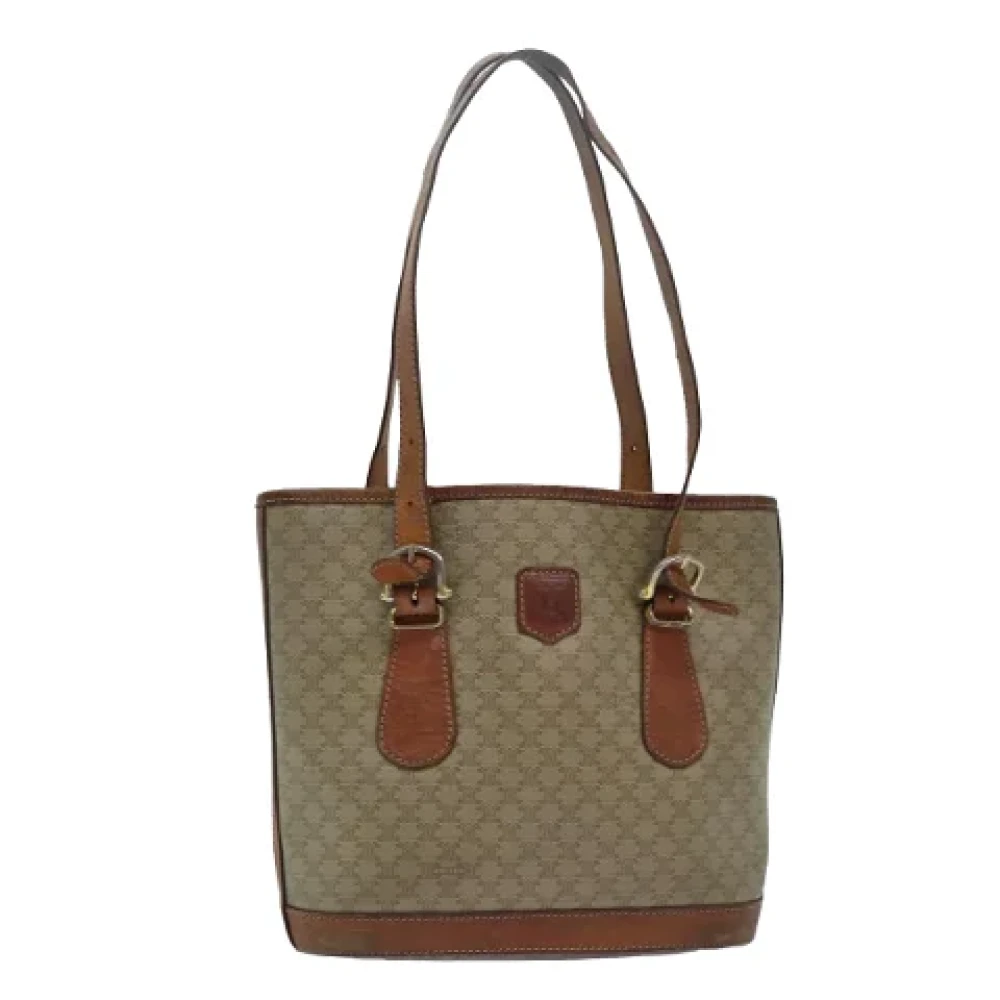 Celine Vintage Pre-owned Canvas celine-bags Beige Dames