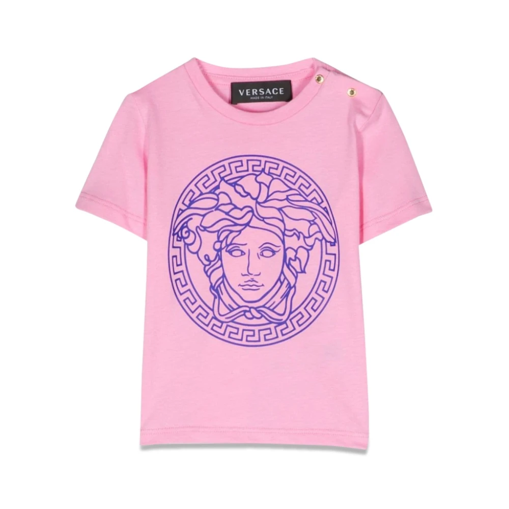 Versace Medusa Pojkar T-Shirt 100% Bomull Pink, Pojke