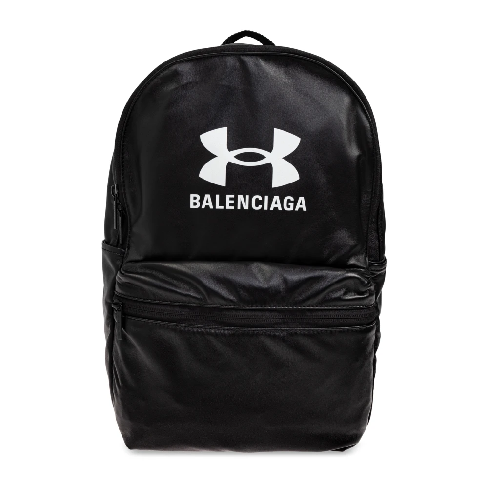 Balenciaga Under Armour Leren Rugzak Black Heren