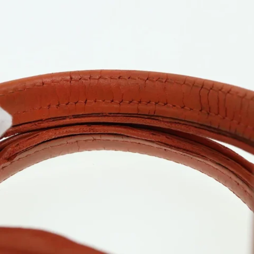Hermès Vintage Pre-owned Canvas handbags Orange Dames