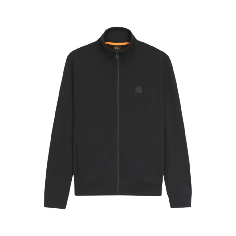 Hugo Men's Black Zip-Throughs, L, Boss - Sweatshirts Hoodies