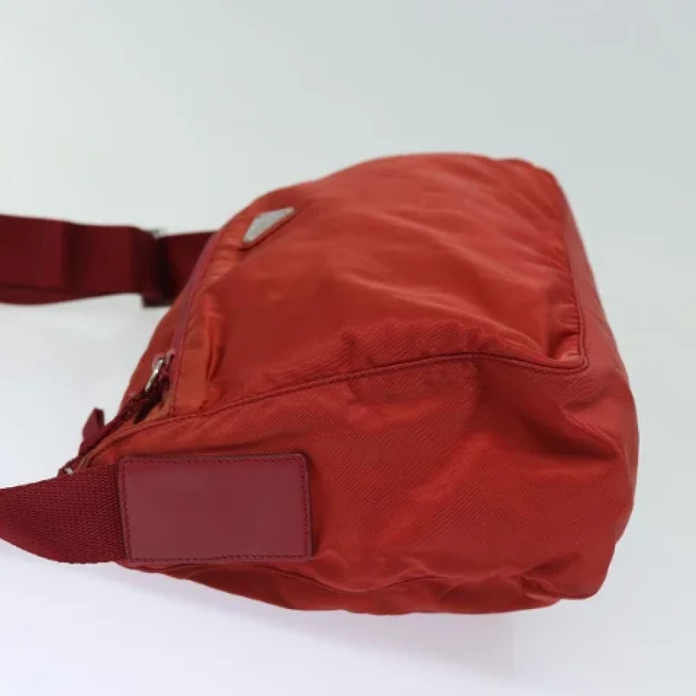Prada Vintage Pre-owned Nylon prada-bags Red Dames