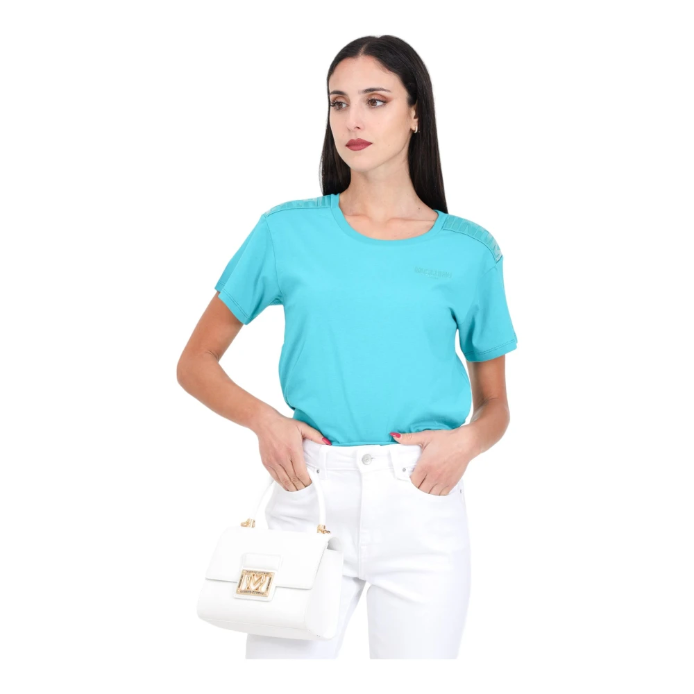 Moschino Korte Mouw T-shirt Blue Dames