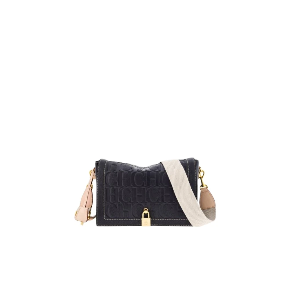 Carolina Herrera Afgesloten Crossbody Tas in Zwart Black Dames