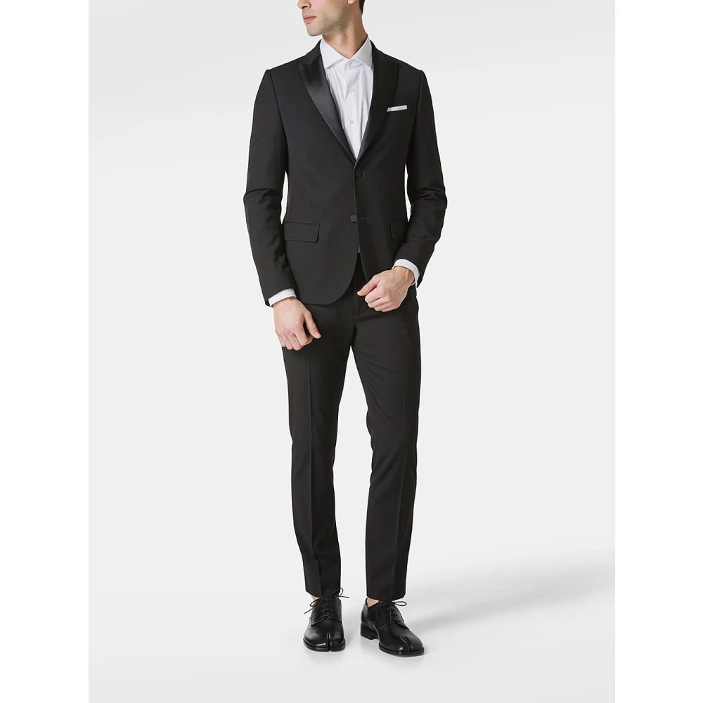 Daniele Alessandrini Zwarte blazer heren bovenkleding Black Heren