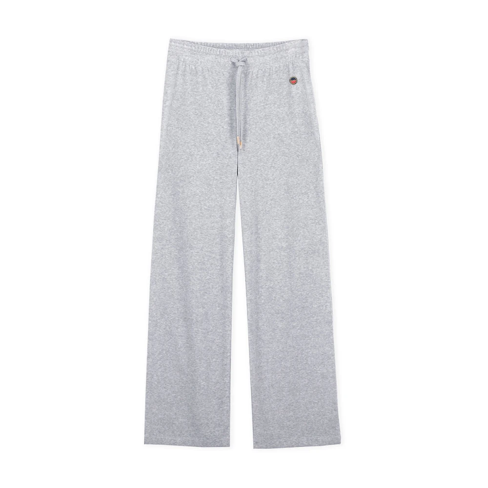 Busnel Comfortabele veloursbroek voor de winter Gray Dames