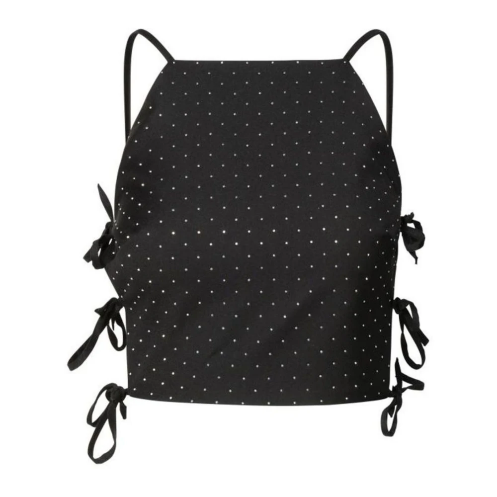 Chiara Ferragni Collection Damski Czarny Koszulki, Kobieta,, Top Chiara Ferragni 2XS