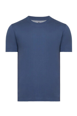 t-shirt-en-coton-bleu-indigo-coupe-basic