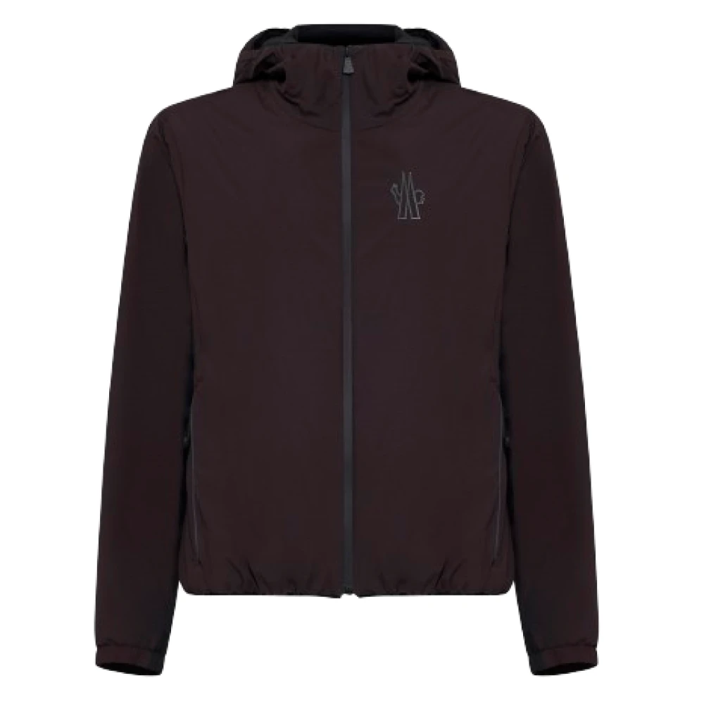 Moncler Men's Brown Technical Nylon Jacket With Hood