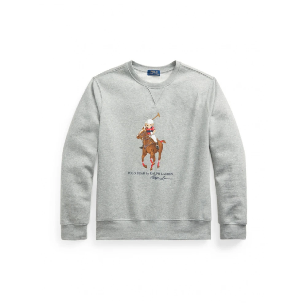 Polo Ralph Lauren Grijze Polo Player Teddy Bear Sweatshirt Gray Heren