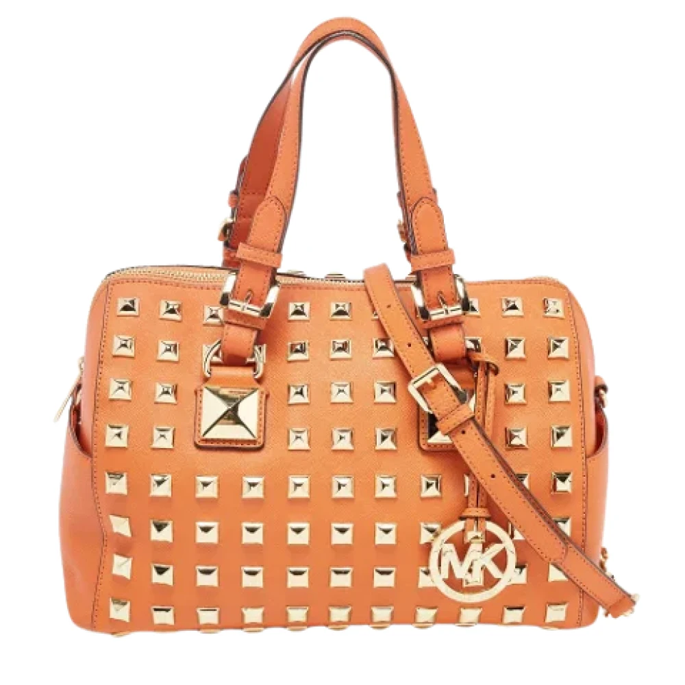 Michael Kors Pre-owned Leather handbags Orange Dames
