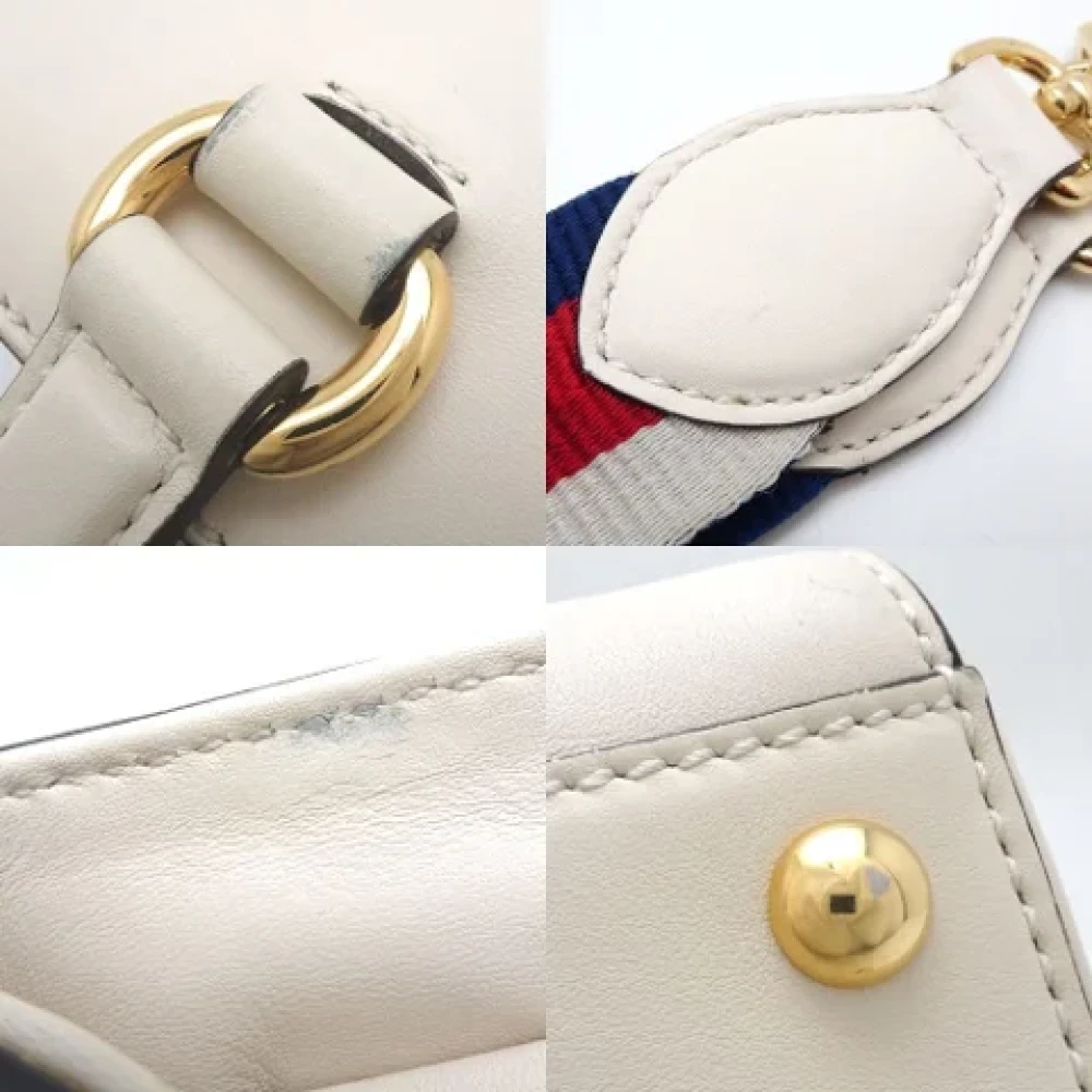 Gucci Vintage Pre-owned Leather handbags White Dames