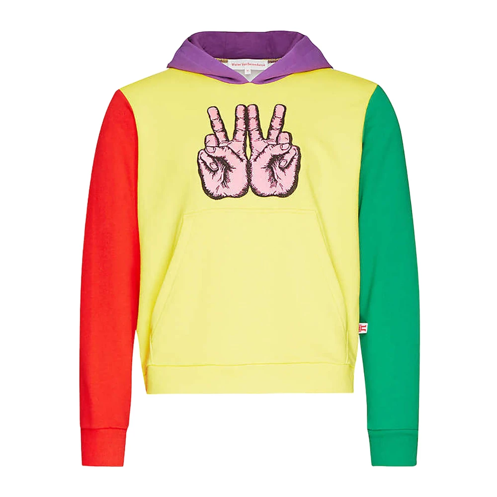 Walter Van Beirendonck Men's Peace Hooded Sweatshirt