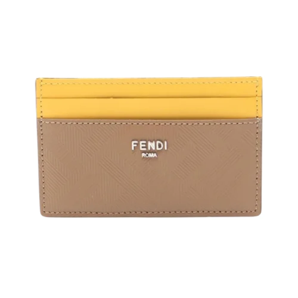 Fendi Vintage Pre-owned Leather wallets Brown Dames