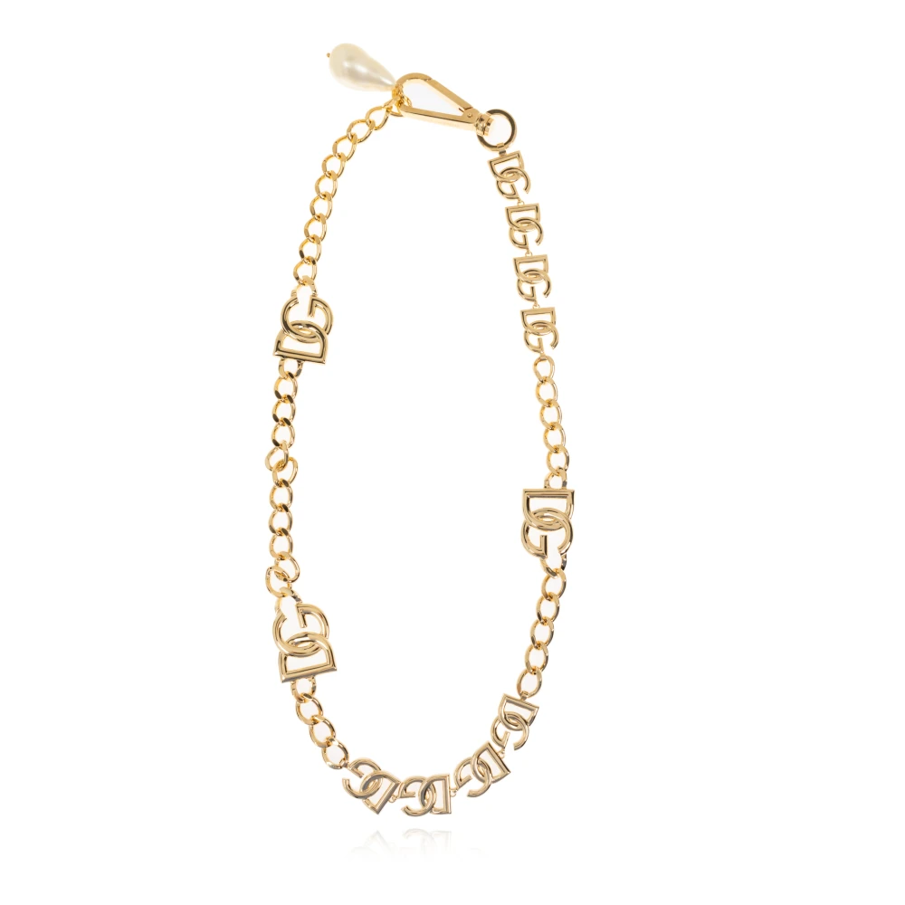 Dolce & Gabbana Riem met logo Yellow Dames