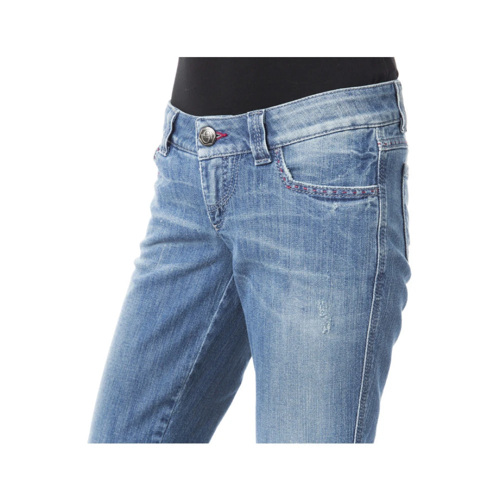 Byblos Regular Fit Jeans met voor- en achterzakken Blue Dames