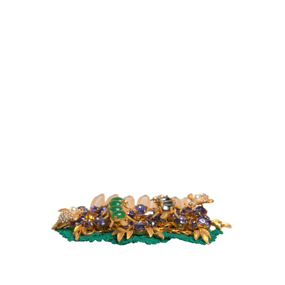 Dolce & Gabbana Kristallen Haarstokkam Multikleur Kristallen Multicolor Dames