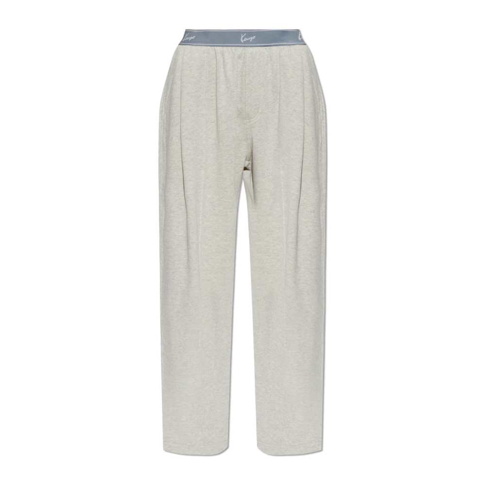 Kenzo Gray Joggers With Stitched Seams On The Legs - Female - Sweatpants - S - Trousers