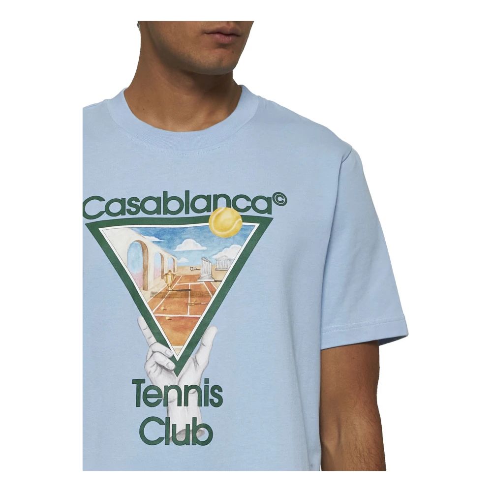Casablanca Stijlvolle T-shirts en Polos Blue Heren