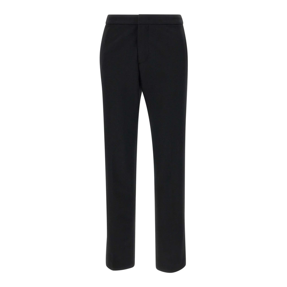 Fabiana Filippi Zwarte Crepe Broek Slim Fit Italië Black Dames