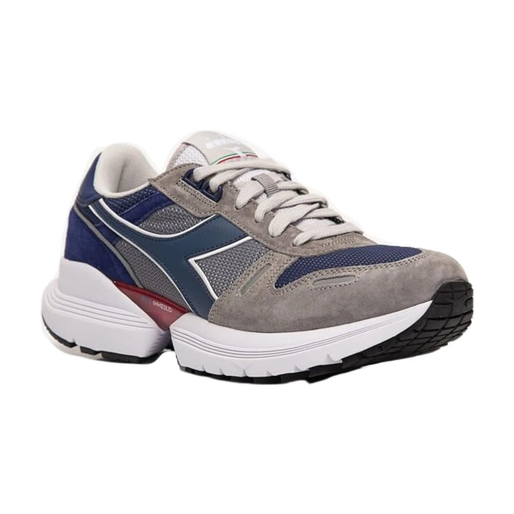 Diadora Grijze Suède Titan TRX Sneakers Heren Schoenen Veelkleurig Multicolor