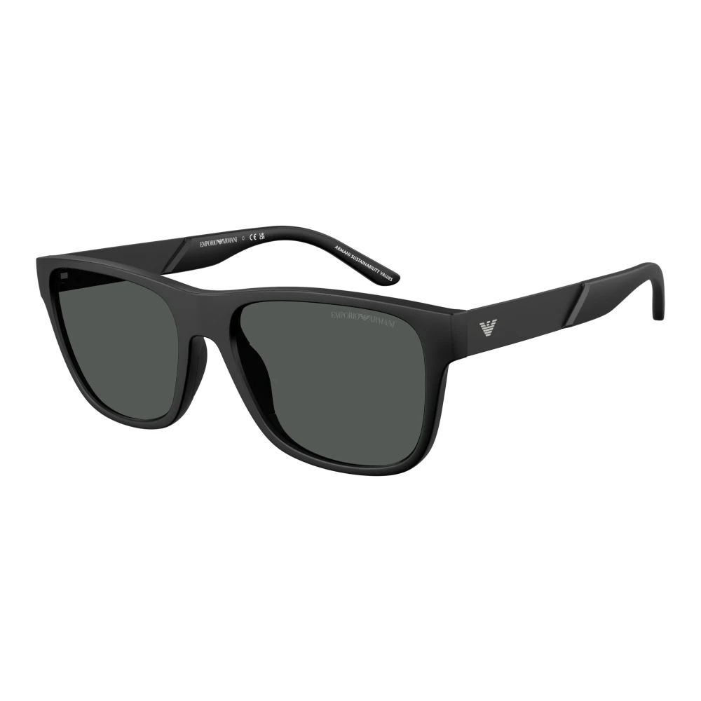 Emporio Armani Men's Black Sunglasses Ea4243 Polarized