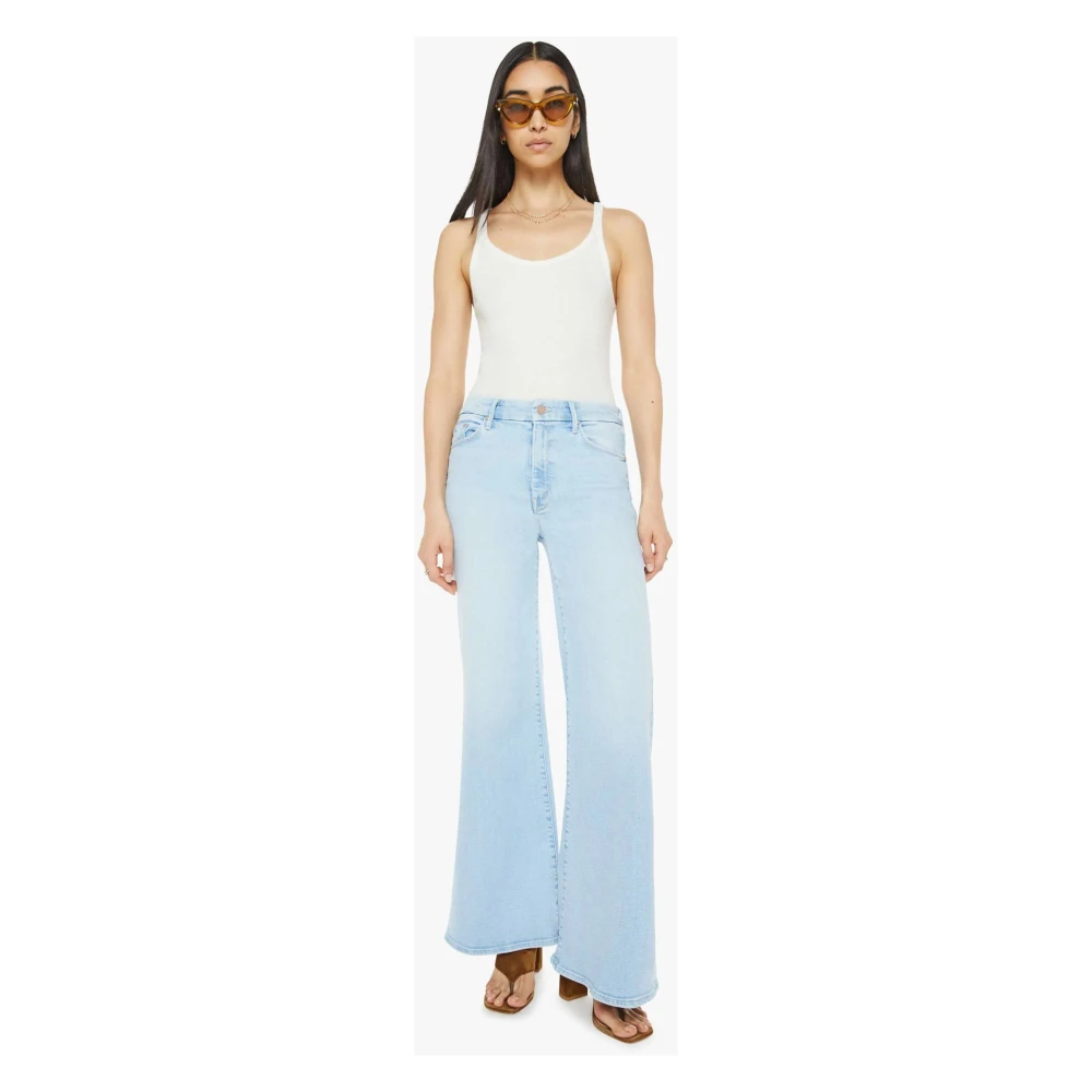 Mother Roller Sneak Blauw Jeans Blue Dames