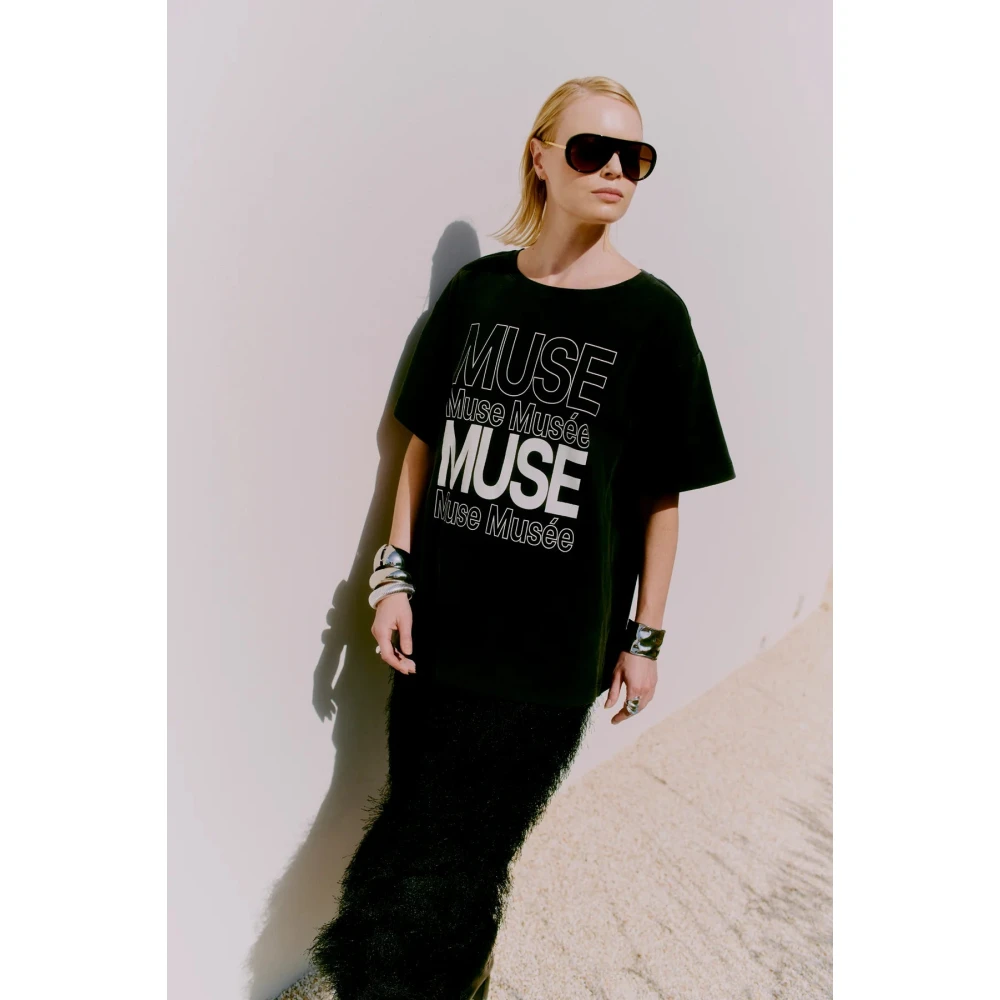 Copenhagen Muse Logo Tee Zwart Black Dames
