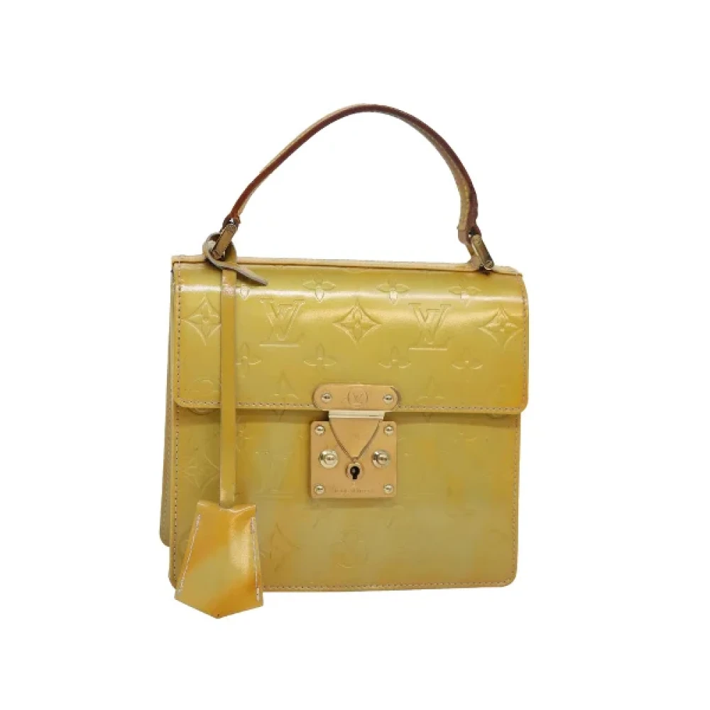 Louis Vuitton Vintage Pre-owned Leather handbags Yellow Dames
