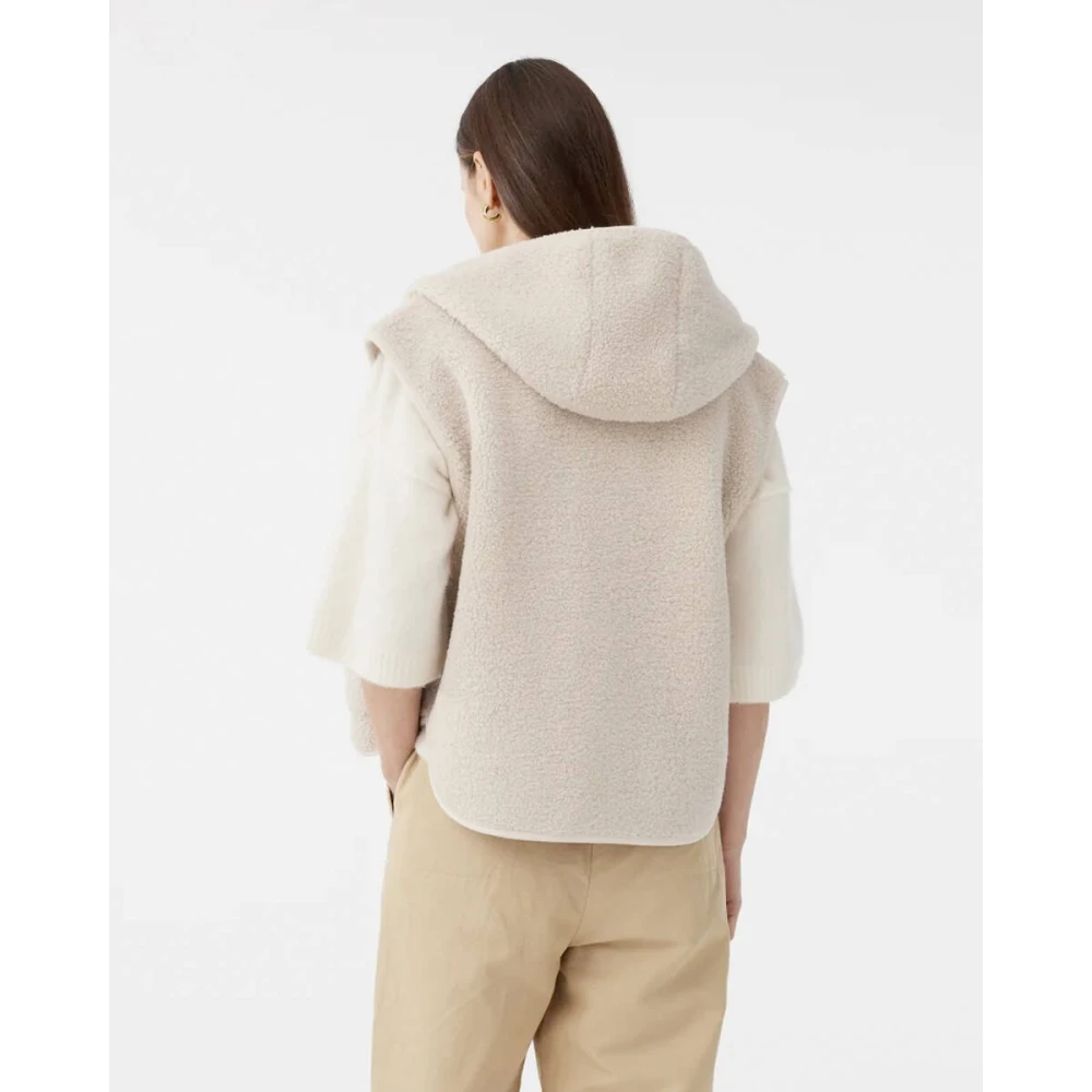 Knit-ted Stijlvol Jasje Bowie Jas Beige Dames