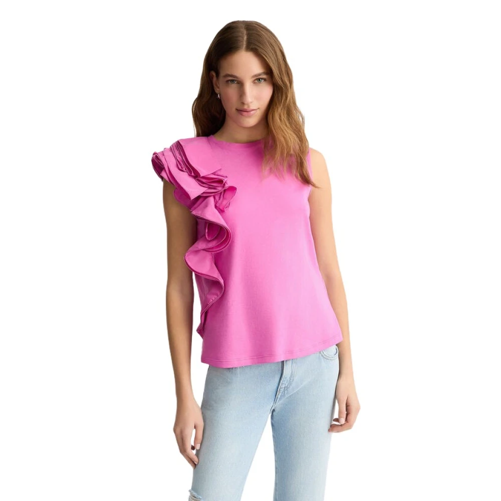 Liu Jo Glamoureuze Roze Bubble Top Pink Dames