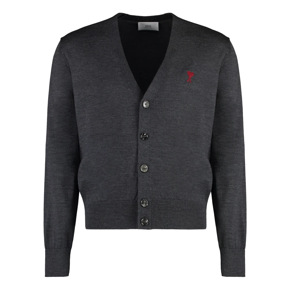 Ami Paris Knitwear Gray Heren