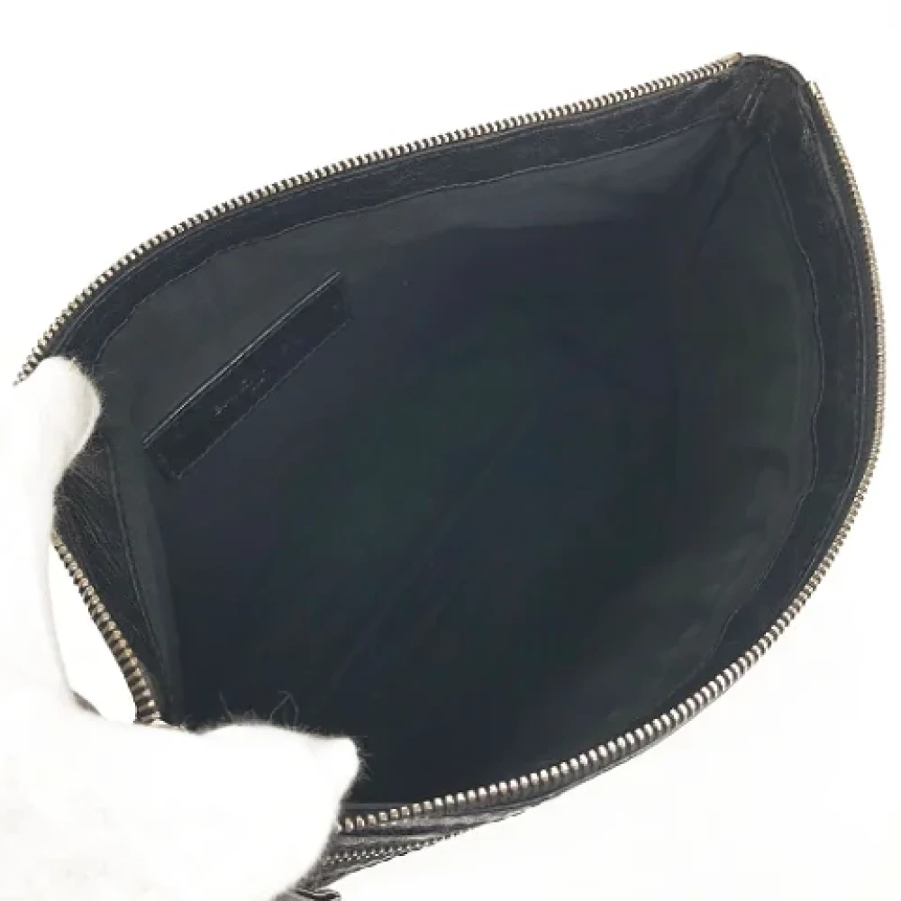 Balenciaga Vintage Pre-owned Leather clutches Black Dames