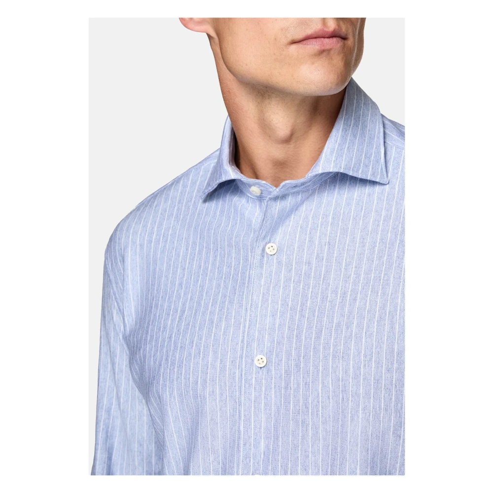 Boggi Milano Regular Fit Polo Shirt van katoenen jersey Blue Heren
