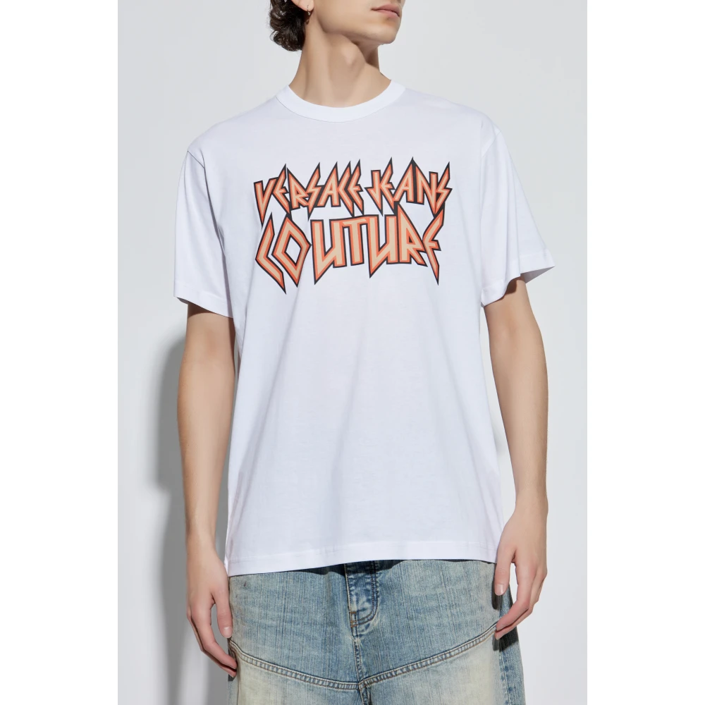 Versace Jeans Couture T-shirt met logo White Heren