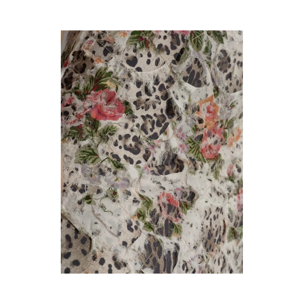 Diesel Dierenprint Viscose Jurk met A-lijn Multicolor Dames