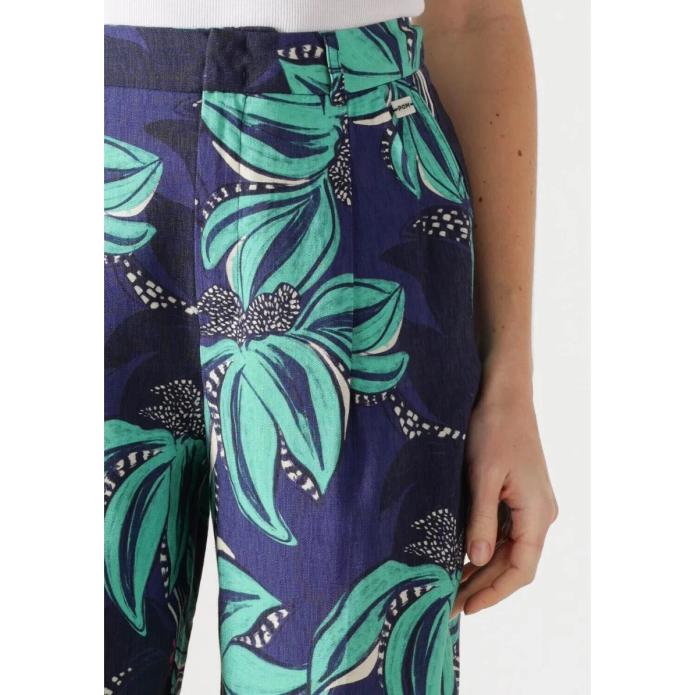 Pom Amsterdam Groene Delicatesse Broek Elegante Stijl Multicolor Dames
