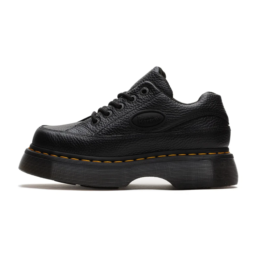 Dr. Martens Women's Black Laced Shoes, 5 Uk, Buzz 5 Eye Shoes