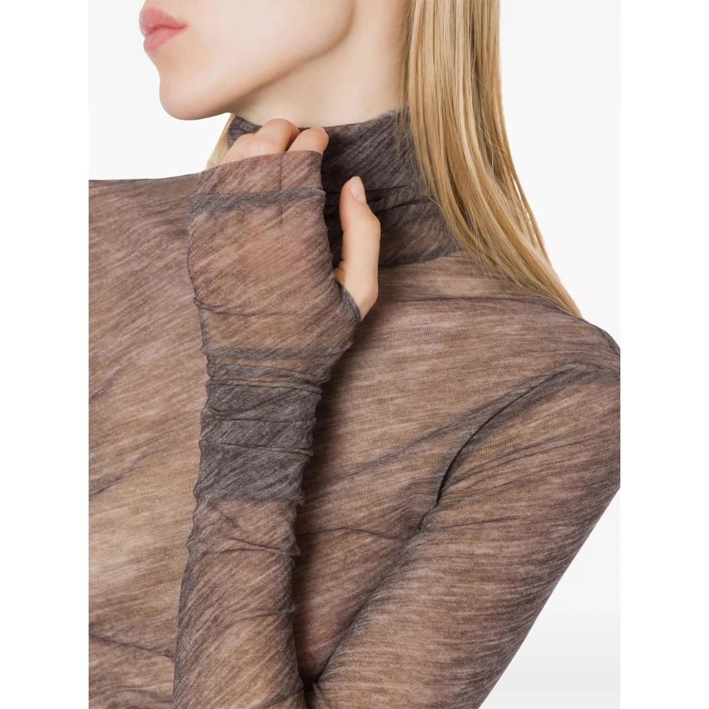 Philosophy di Lorenzo Serafini Tule T-shirt in Grijs Gray Dames