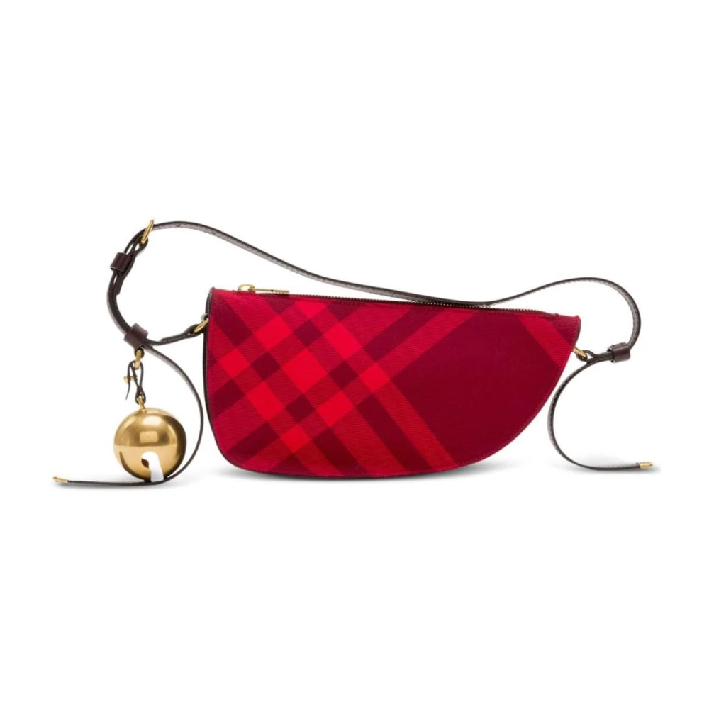 Burberry Donna Rosso Check Pouch Bag