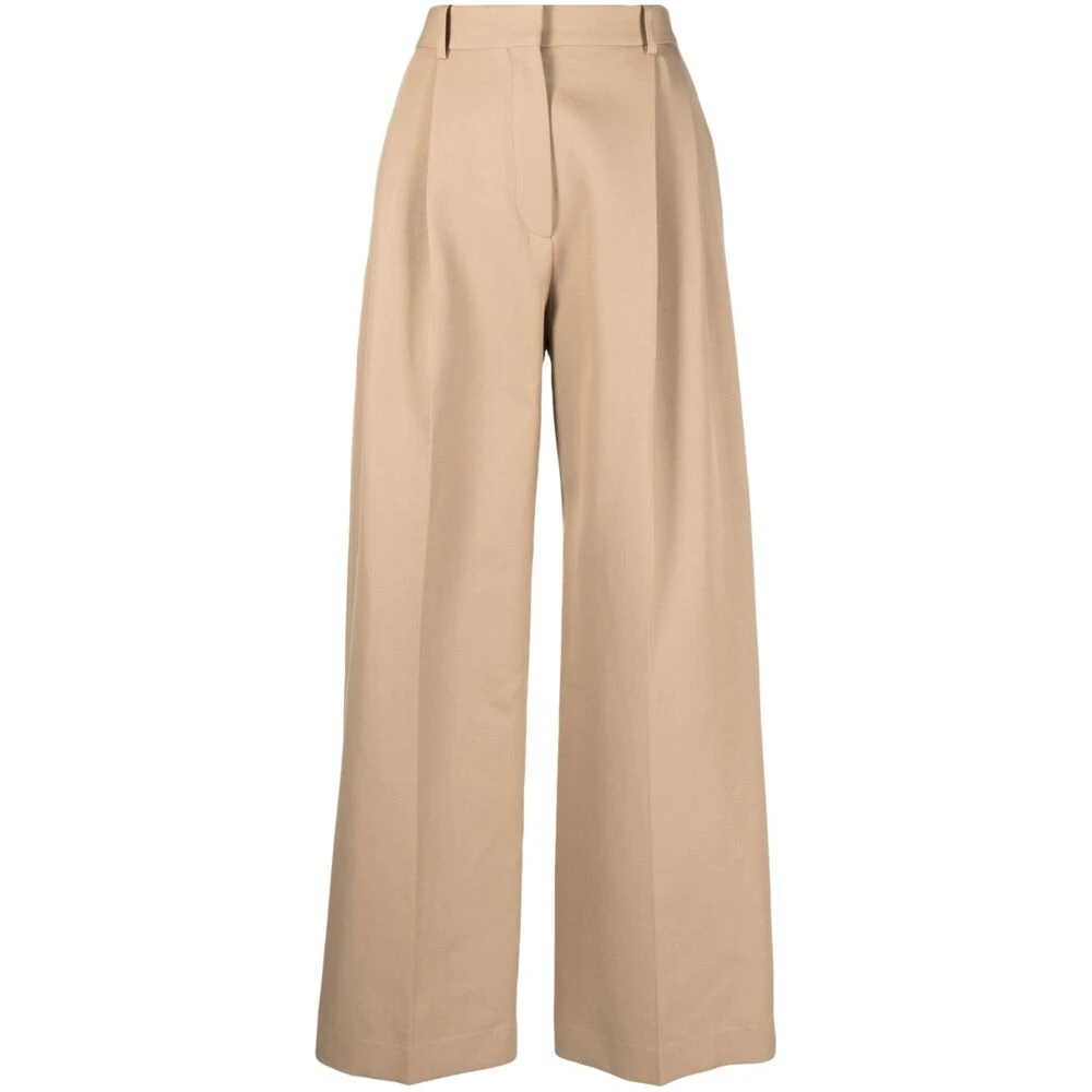 Calcaterra Wide Trousers Brown Dames