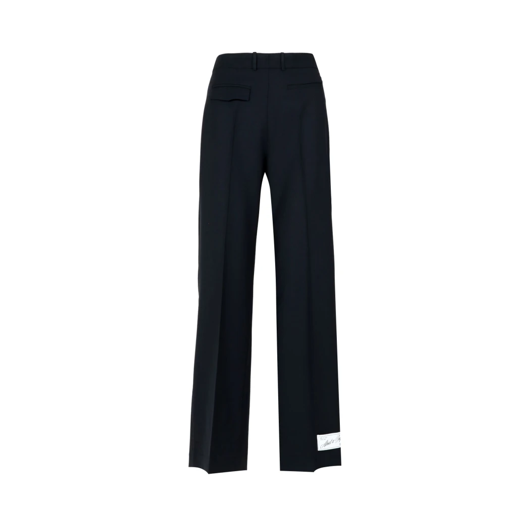 Erika Cavallini Blauwe Wol Pantalon Blue Dames